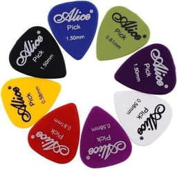 Okado Gitaar Plectrum Set 60-delig – Picks in Diverse Diktes 0,58 t/m 1,50 mm – Inclusief Opbergdoosje met Compartimenten – ABS Plectrums voor Elektrische en Akoestische Gitaar — thumbnail 3
