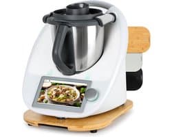 Keukenmachine Plank - Robot Accessoire - Makkelijk Verplaatsen - Soepel Schuiven - 34.5 cm - Houtkleur