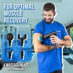 Massage Gun - Spierherstel Apparaat - Spierontspanning Herstel - Borstelloze Motor - 17 x 6.9 x 22 cm - Zwart — thumbnail 2