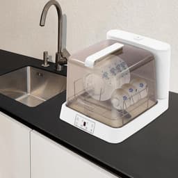 Mini Vaatwasser - Compact Afwasapparaat - Snel Servies Reinigen - 360 Graden Sproeiarm - 48x38x40 cm - Wit — thumbnail 3