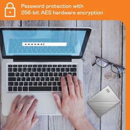 Externe Harde Schijf - Draagbare Opslag - Bestanden Opslaan - Hardware Versleuteling - 1 TB - Zilver — thumbnail 5