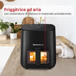 Airfryer 5 Liter - Heteluchtfriteuse Compact - Gezond Koken - Transparant Venster - 5 Liter - Zwart — thumbnail 3