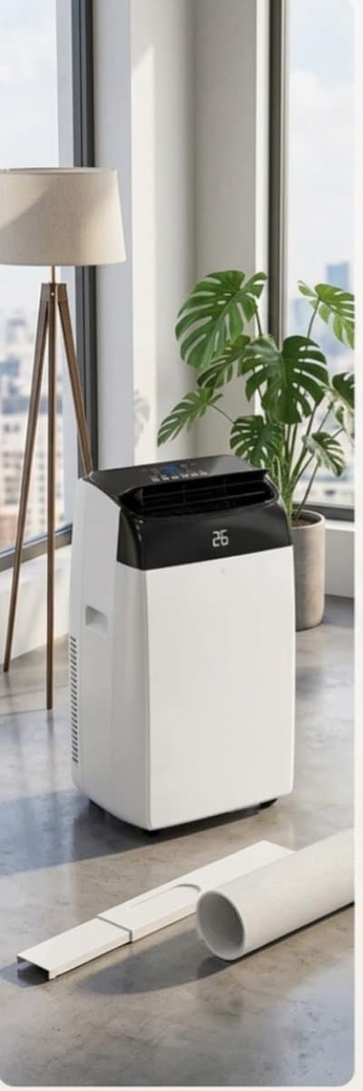 Mobiele Airco 12000 BTU – 4-in-1 Airconditioner Koelen, Ventileren & Ontvochtigen met Follow-Me Functie, Afstandsbediening & Timer (43–51 m²) – Urbanhome — afbeelding 1