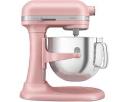KitchenAid keukenmachine - Artisan - In hoogte verstelbare kom - 375 W - 11 snelheden - 3 RVS accessoires - 6,6L - Roze