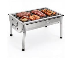Mini BBQ Houtskool Draagbaar & Compact voor Picknick en Camping – Barbecue Houtskool Stevig Design met Uitneembare Grillplaat – Camping barbecue Praktisch & Snel te Gebruiken | Ideaal voor Buiten, Tuin & Onderweg
