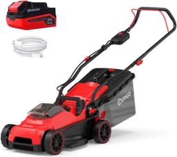 Accu Grasmaaier 21 V OUTIGO, maaibreedte 33 cm, tot 250 m², opvangbak 32 l, maaihoogte 25-65 mm, mulchfunctie, incl. 5,0 Ah accu — thumbnail 1