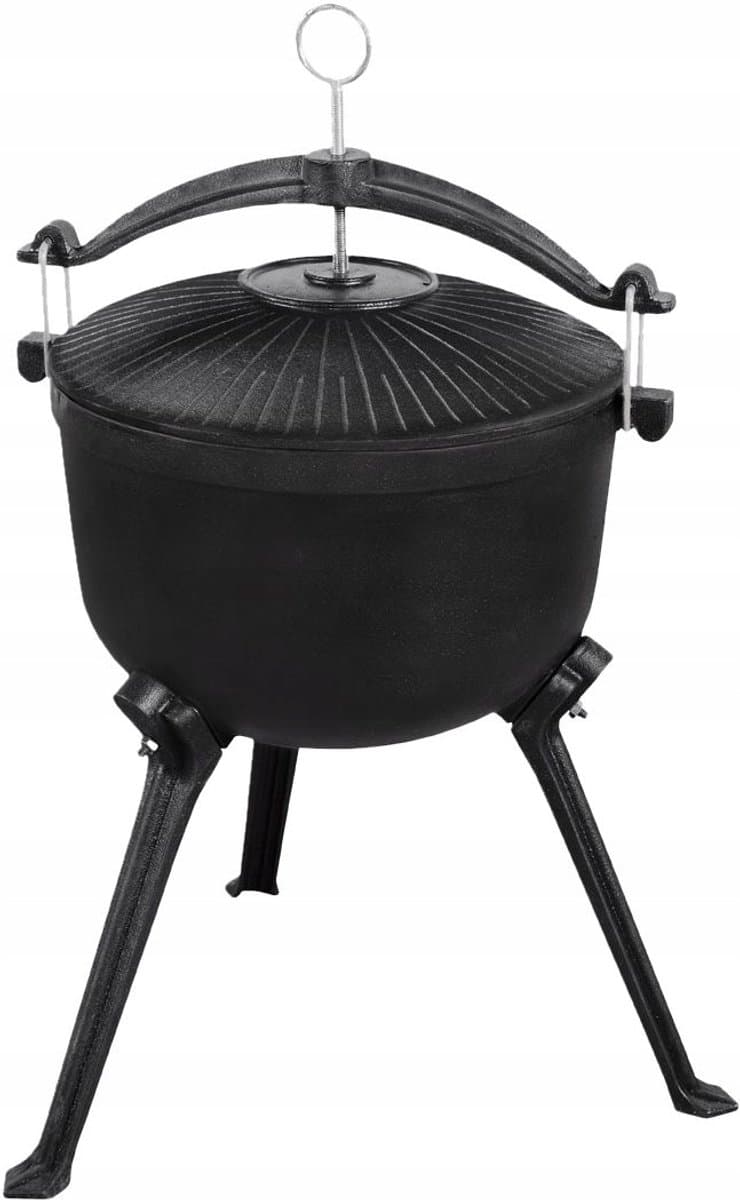 Master Grill MG429 - Gietijzeren Jachthut Ketel - 8L - Stabiele Constructie - Inclusief Deksel — afbeelding 1