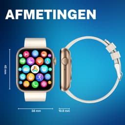 Cinturio Prestige Roze Smartwatch Dames - Stappenteller - Bluetooth Bellen - Hartslagmeter - Slaapmonitor - 100+ Sportmodi - IP67 - iOS & Android — thumbnail 2