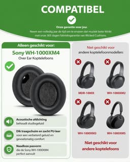 Oorkussens - Geschikt voor Sony WH1000XM4 — thumbnail 2