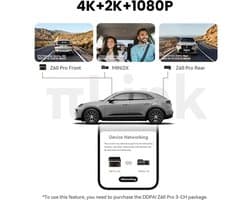 Dashcam – Auto Camera – Video Recorder – Rijcamera – 3-Kanaals 4G Variant – 4K HDR Beeldkwaliteit – ADAS Veiligheidswaarschuwingen