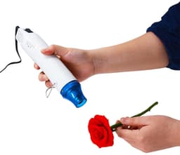Dailygoods- Heat Gun Mini - Draagbaar Warmtepistool - Roestvrijstalen Mondstuk - Intrekbare Standaard - Temperatuurbereik 100℃-300℃ - Geschikt Voor Doe-Het-Zelf - Krimppistool — thumbnail 4