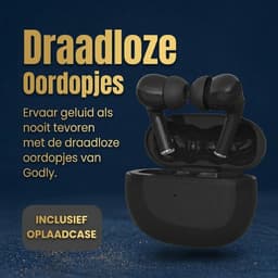 GØDLY V Oortjes Draadloos - Draadloze Oordopjes - Earbuds - Bluetooth - IPX5 - zwart - Earpods Iphone Apple & Samsung — thumbnail 5