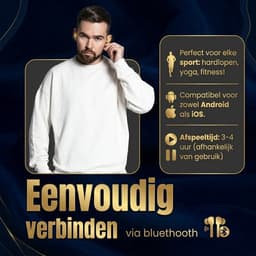 GØDLY V Oortjes Draadloos - Draadloze Oordopjes - Earbuds - Bluetooth - IPX5 - Wit - Earpods Iphone Apple & Samsung — thumbnail 5