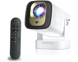 TopChoice® Mini Beamer - Home Cinema - Draagbare Projector - 4K 1080p - Wit