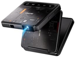 Aurzen ZIP Trifold Portable Projector Cyber Zwart - Pocket Beamer - Android & iOS - USB-C - Bluetooth - 5000 mAh — thumbnail 3
