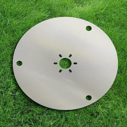 Grasmaaier Glijplaat - Onderdeel Maaier - Gazon Onderhoud - Aluminium Materiaal - 211 mm Diameter - Grijs — thumbnail 2