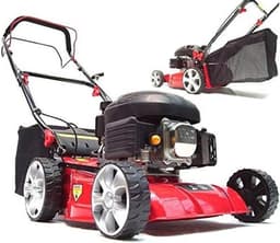 Benzine grasmaaier - Motor maaier - Gazon onderhoud - Zelfaandrijving met Big Wheeler - 41 cm snijbreedte - Rood — thumbnail 1