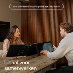 Screenmate® Flip Portable Monitor 15,6” - Draagbare Monitor met Beschermhoes - Extra Scherm Laptop - Draagbaar Beeldscherm - Zwart — thumbnail 4