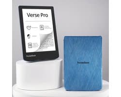 PocketBook Verse Pro e-reader Azure – 6 inch – 16 GB – waterdicht + Blauw Hoesje – voordeelbundel