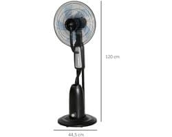 Wentinkmo Homcom - Vernevelingsventilator - 90 W stil oscillerend 3 snelheden.