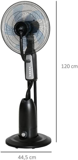 Wentinkmo Homcom - Vernevelingsventilator - 90 W stil oscillerend 3 snelheden. — thumbnail 1