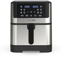 Luchtfriteuse 8 Liter met Timer en Touch-Bediening - Zwart en Roestvrij Staal — thumbnail 1