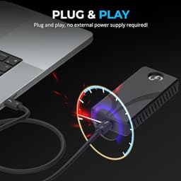 2TB Externe SSD Thunderbolt 3 Snelle Opslag met Aluminium Behuizing — thumbnail 3