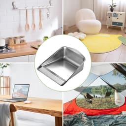 Metalen Stofblik - Reinigingspan - Stof Vangen - Brede Mond - 9.25x10.24x3.94 Inch — thumbnail 3