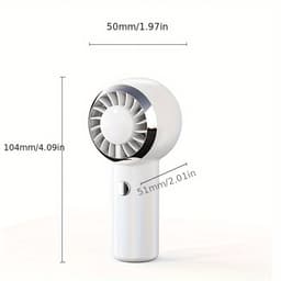 Handventilator, compact en elegant ontwerp, drie windsnelheden, krachtige draagbare miniventilator, ideaal voor buitenactiviteiten en reizen, miniventilator voor in je zak. — thumbnail 3