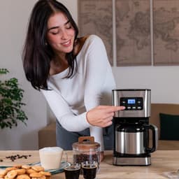 Cecotec Tropfkaffeemaschine Coffee 66 Drop & Thermo Time, 950 W, 1,2 L, 10 Tassen, LCD-Display, 24-Stunden-Timer, Tropf-Stopp-System, Überhitzungsschutz, 6 Schalter — thumbnail 3