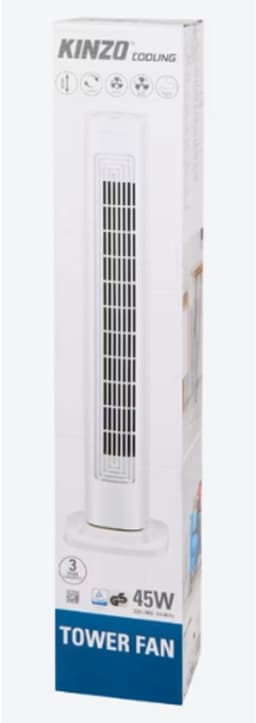 Kinzo torenventilator - wit — thumbnail 4