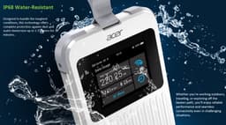 Acer Connect M6E - Portable Mifi Router - Mobiele Hotspot - 5G - WiFi 6E - Dual-band - Nano SIM - SIMO - inclusief 1 GB - tot 32 apparaten - ideaal voor onderweg of op de camping — thumbnail 5