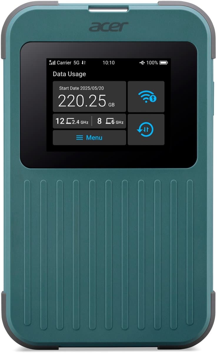 Acer Connect M4E - 20 GB Draadloze Dual-Band Mifi Router (2,4 GHz / 5 GHz) 5G — afbeelding 1