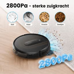 AIRROBO G50 – Robotstofzuiger – zuigkracht van 4000 Pa – ondersteuning voor app- en spraakbediening – ultradun ontwerp – bijzonder geschikt voor het verwijderen van dierenharen — thumbnail 3