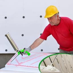 3 stuks PU-schuimpistool: metalen constructieschuimpistool, constructieschuimpistool, schuimpistool voor vullen en afdichten, PU-schuimpistool voor thuis en op kantoor — thumbnail 4