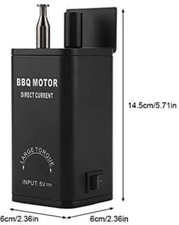Barbecue Grill Motor, DC 5V Uitgang Verstelbare BBQ Roast Rotisserie met USB Kabel Grill Motor Rotator Barbecue Tool — thumbnail 3