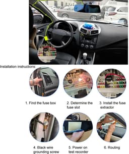 Livia home - Dash Cam Hardwire Kit - Voedingskabel voor Dashcams - Eenvoudige installatie - Type C - Geschikt voor GPS Apparaten - Duurzaam en betrouw — thumbnail 5
