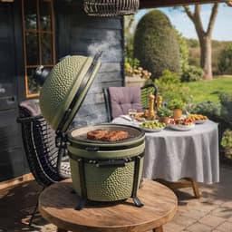 Patton Premium Compact 15" Kamado - Rooster Ø33,5 cm - Olijfgroen — thumbnail 2