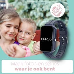 Traqio TRQ11 - GPS horloge kinderen - gps horloge kind - kinderhorloge bellen - veilig buiten spelen horloge kind - kinderhorloge met gps - kinderhorloge - Kinder smartwatch GPS - GPS horloge school - Blauw — thumbnail 3