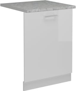 Vaatwasser Frontpaneel - Keukenfront - Keuken Integratie - Hoogglans Afwerking - 60 cm Breed - Wit — thumbnail 1