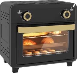 RVV® Heteluchtoven - Oven - Airfryer Oven - 23 Liter - Zwart - 32cm x 28cm x 30cm — thumbnail 1