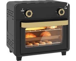 RVV® Heteluchtoven - Oven - Airfryer Oven - 23 Liter - Zwart - 32cm x 28cm x 30cm