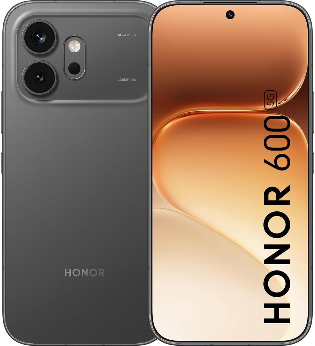 HONOR 600 - Smartphone 5G - 8GB 512GB - Zwart - 6.57 inch AMOLED - 200MP - IP68 — afbeelding 1