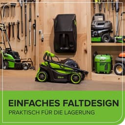 Accu grasmaaier - Elektrisch gereedschap - Gazon onderhoud - Borstelloze motor - 33 cm maaibreedte - Groen — thumbnail 4