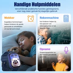 Vashoy T86-2026 Smartwatch voor kinderen-speciaal ontworpen voor kinderen-voorzien van GPS-tracking en een simkaart-SOS-functie-bijbehorende app beschikbaar-scherm van 368×448 pixels-het ideale cadeau. — thumbnail 5