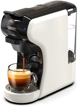 HiBREW H1A - Espressomachine - 4 in 1 - Multifunctioneel voor warm en koud - Kapsulekoffiezetapparaat - Voor Nespresso, Dolce Gusto, ESE & gemalen koffie - Wit — thumbnail 3