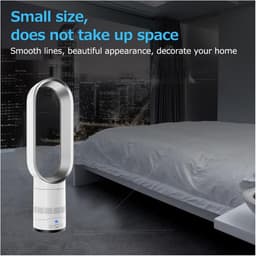Vloerstaande Ventilator - Torenventilator Stille - Ruimte Koelen - Bladloos Veilig Ontwerp - 16 Inch - Goud — thumbnail 3