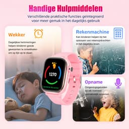 Vashoy T86-2026 Smartwatch voor kinderen-speciaal ontworpen voor kinderen-voorzien van GPS-tracking en een simkaart-SOS-functie-bijbehorende app beschikbaar-scherm van 368×448 pixels-het ideale cadeau. — thumbnail 5