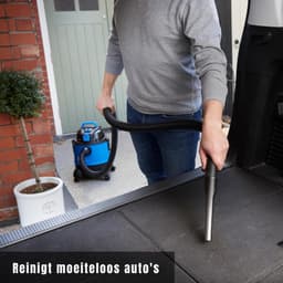 YOR® Bouwstofzuiger Zonder Zak - Alleszuiger Met Accessoires - Waterzuiger Met 20 Liter Reservoir - Stofzuiger - Met Waterfilter En Blaasfunctie – 1250W - Voor Binnen en Buitenreiniging - Blauw - 34cm x 34cm x 45 cm; 5 kg — thumbnail 2