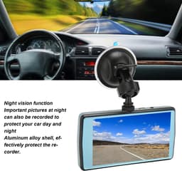Tomantery Car Dash Cam met Nachtzicht - 4.5 Inch 170° Wide Angle HD Recorder — thumbnail 2
